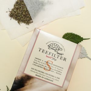 sachet thé papier naturel biodégradable filtre plantes